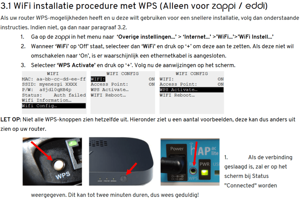 Internet - via WPS verbinden